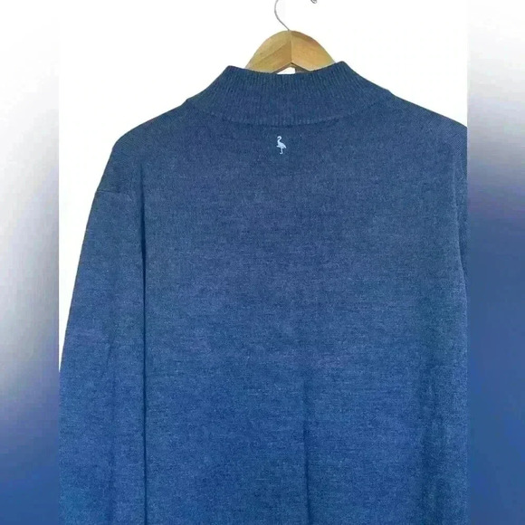 Set of 2 TailorByrd 1/4 Zip Washable Wool Blue Men’s Sweaters Size XL Royal/Navy - Picture 10 of 16